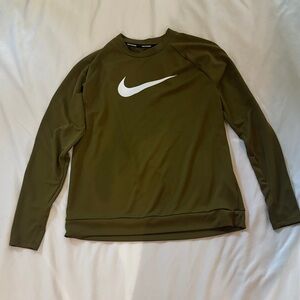Nike Dark Green with White Swoosh